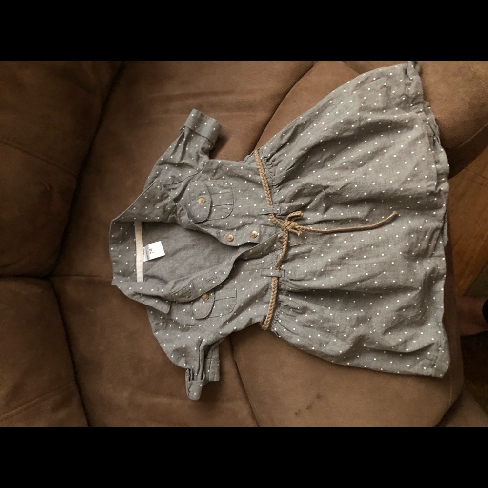 Grey jean dress